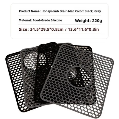 Anpassbare Zuschneidbare Silikon Spülmatte Spülmatte Fleckenresistent - Bild 1 von 4