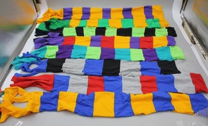 Lot of 8 Handmade Patchwork Tail Bags Horses/Ponies Horse Pony Colorful Tie-In - Picture 1 of 8