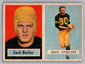 1957 Topps - Jack Butler #15 (RC) - HOF PR (Creased) - Bild 1 von 2
