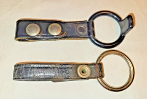 2 Taktische Leder Dienst Gürtel Taschenlampe Ring Halter Maglite C Cell Taschenlampe - Bild 1 von 7