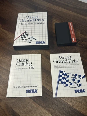 World Grand Prix (Sega Master System, 1986) Complete w/manual & catalog - Image 1 of 4