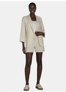 Time and Tru Blazer de Mujer de Mezcla de Lino con Botones Delanteros XXXl - Bild 1 von 5