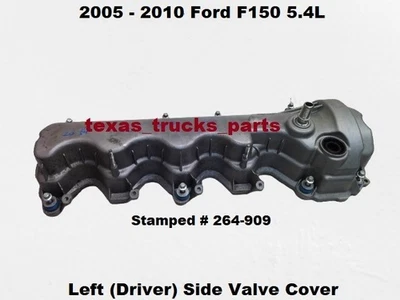 264-909 2005 a 2010 Ford F150 5,4 L cubierta de válvula del lado del conductor delantero izquierdo Foto 1 de 4