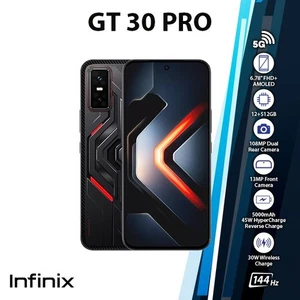 Infinix GT 30 Pro Android Cell Phone (DARK FLARE/12GB+512GB/Dual SIM/Unlocked) - Picture 1 of 6