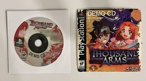 Thousand Arms Atlus PS1 PlayStation Demo CD NFR Not For Resale - Picture 1 of 7