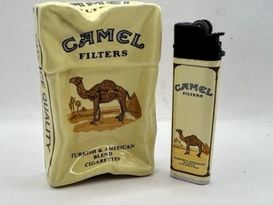 Confezione Filtri Cammello Rugosi Vintage Posacenere Ceramica Come Nuovo! Accendino incluso. - Foto 1 di 10
