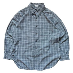 Engineered Garments Glen Plaid Check Long Sleeve Shirt Gray USA Made L F/S - Picture 1 of 7