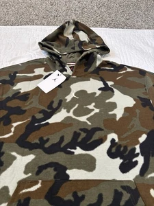 New Nike Air Jordan MVP Camo Pullover Hoodie Fleece Men’s Size Large FV7434-380 - Picture 1 of 7