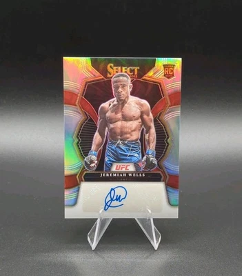 2023 Panini Select UFC Rookie Signatures Prizm #RS-JWL Jeremiah Wells Autograph - Image 1 of 4