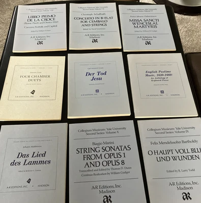 Lot of 9 Collegium Musicum Yale University Classical Music Sheet Music/Songbooks - Image 1 of 4