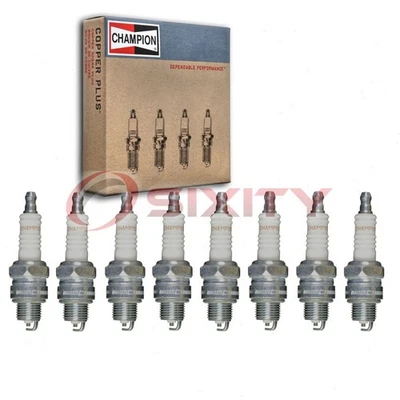 8 pc Champion Industrial Spark Plugs for 1955-1956 Packard Patrician 5.8L xq - Image 1 of 4