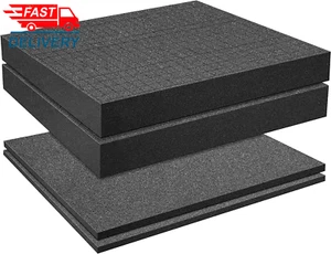4 PCS Pick Apart Foam Insert - 2 Size Pick and Pluck Foam - Pluck Pre Cube Sheet - Picture 1 of 8