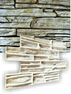 STAMPO FORMA per intonaco stampato CEMENTO FINTA PIETRA Vertical Concrete Stamp - Picture 1 of 4