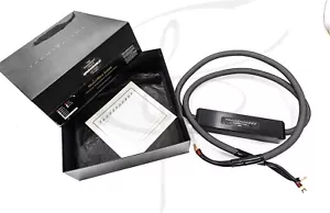 One Transparent Super MMS8 Speaker Cable 8ft Single Interconnect Spade - Picture 1 of 7
