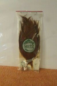 RARE VINTAGE METZ DRY FLY FEATHERS FLY TYING BROWN # 1 # I BX-1