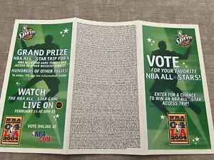 NEW / UNUSED / UNPUNCHED LeBron James 2004 Rookie Year NBA All-Star Game Ballot - Picture 1 of 3