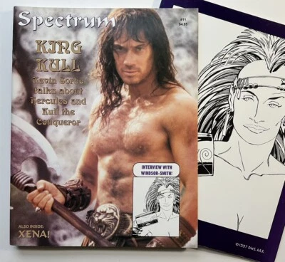 1997 SPECTRUM MAGAZINE KEVIN SORBO -King Tull Hercules Cover Photo V#1 #11- XENA - Image 1 of 4