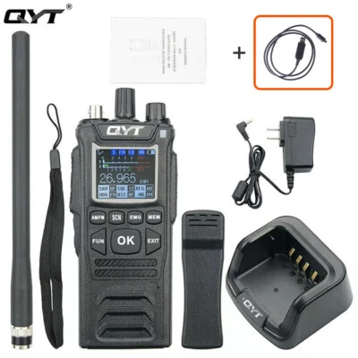Walkie Talkie QYT CB-58 27 MHz AM/FM CB Radioaficionado Transceptor con Cable de Programa Foto 1 de 4