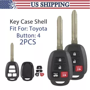 2 For 2012 2013 2014 2015 2016 Toyota Camry Remote Shell Case Car Key Fob Cover - Picture 1 of 9