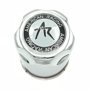 American Racing Wheel Center Cap 3.27" OD Push Thru Chrome 3.75" Tall 1327000S - Picture 1 of 8