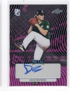 2023 Leaf Perfect Game Metal Jack Frankel Pink Primsatic Auto 1/1 - Picture 1 of 1