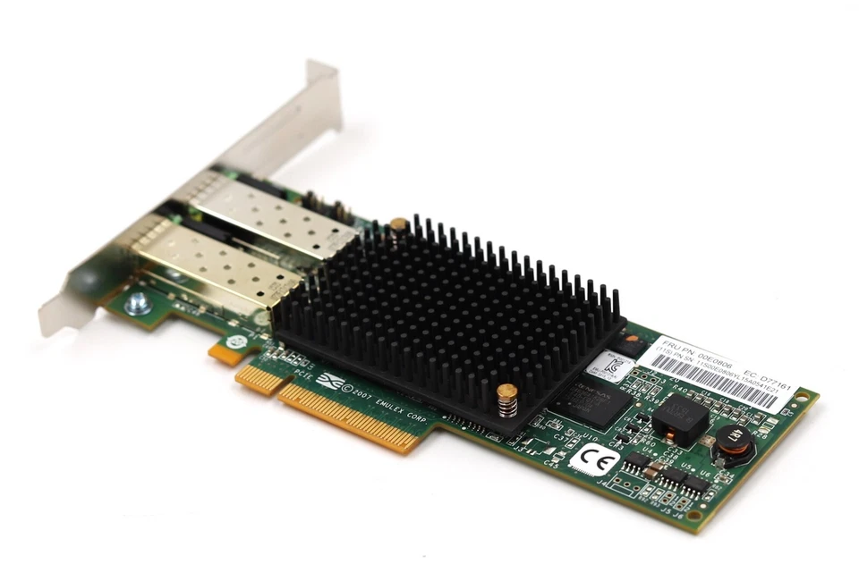 IBM LPE12002 Dual-Port 8GbE SFP PCIe Network Adapter FRU P/N: 00E0806 Tested - Image 1 of 4