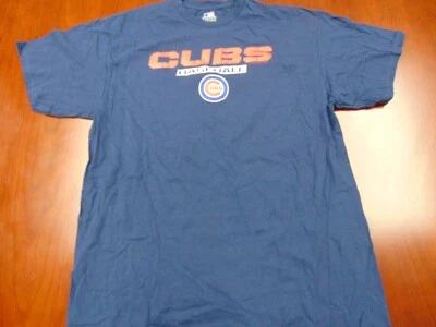 NEW VF IMAGEWEAR MLB CHICAGO CUBS NAVY BLUE T-SHIRT SIZE L - Image 1 of 4