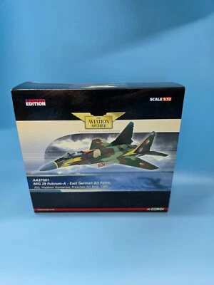 Corgi AA37501 MiG 29 Fulcrum-A- East German Air Force 1990 (New, Factory Sealed) - Image 1 of 4