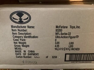 8 FIGURE CASE MCFARLANE TOYS NFL SERIES 22 ASSORTMENT MATT RYAN ADRIAN PETERSON - Foto 1 di 6
