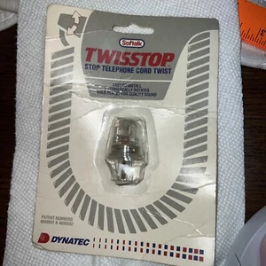 NOS Softalk Telephone Cord Twisstop Untangler, Clear - Sealed - Zdjęcie 1 z 4