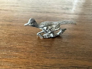 Vintage Zinn Straßenläufer Vogel Figur läuft - Bild 1 von 4