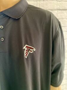 Atlanta Falcons Polo Shirt Mens 3XL Black Short Sleeve Antigua Football NFL