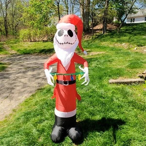 Inflable Gemmy Jack Skellington Pesadilla antes de Navidad Disney 5,5 pies  - Imagen 1 de 5