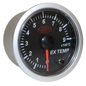 SAAS BLACK STREET SERIES EXHAUST TEMPERATURE 0-900 DEGREE 52MM GAUGE - Picture 1 of 1