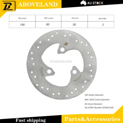 Brake DISC ROTOR FITS SYM Fiddle II 50 2008 2009 2010 2011 2012 2013 2014 2015 - Imagem 1 de 2