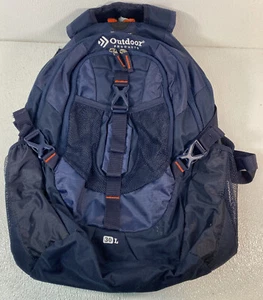 Outdoor Products Hiking Backpack, 30L Rucksack, Unisex, Dark Blue Hydration - Picture 1 of 10