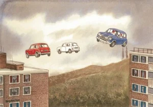 Minis Job Dyfatty Flats Swansea - Greetings Card - Tony Paultyn - Picture 1 of 2