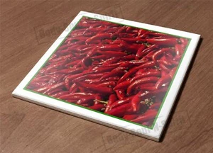 Küche Untersetzer Halter Keramikfliese Kochplatte Paprika Redpapper Gewürz Koch Geschenk - Bild 1 von 1