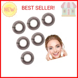 AEGYPIUS 6 PCS Full Circular Stretch Comb Headbands, Plastic Flexi Comb Circle H - Picture 1 of 2