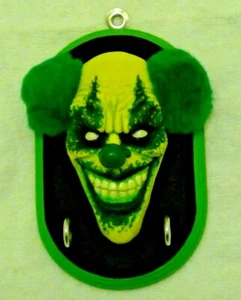 Portachiavi pagliaccio artistico fatto a mano in resina e legno 2 ganci; chiedere SU MISURA - Foto 1 di 1