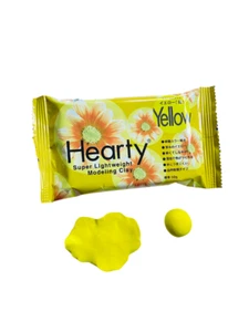 Hearty Soft Super Lightweight Air-drying Clay Strong Pigment Colour YELLOW 50g - Picture 1 of 2