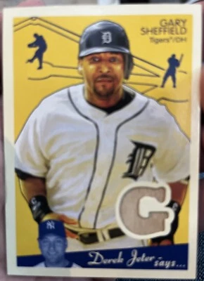 2008 Upper Deck Goudey Memorabilia #GS Gary Sheffield Jersey Tigers - Image 1 of 2