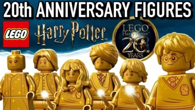 Lego 6x Harry Potter 20th Anniversary Gold Minifigure Hermione Granger Voldemort - Image 1 of 4