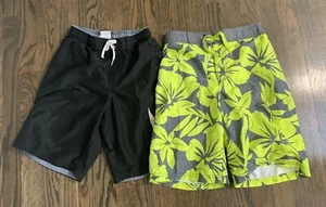 Boys Lot of 2, Nike / Old Navy Swimming Trunks 10 - 12, Medium / Large - Picture 1 of 4