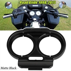 For Harley Road Glide 98-13 Gauge Cover Nacelle Fairing Speedometer Bezels Trim - Picture 1 of 14