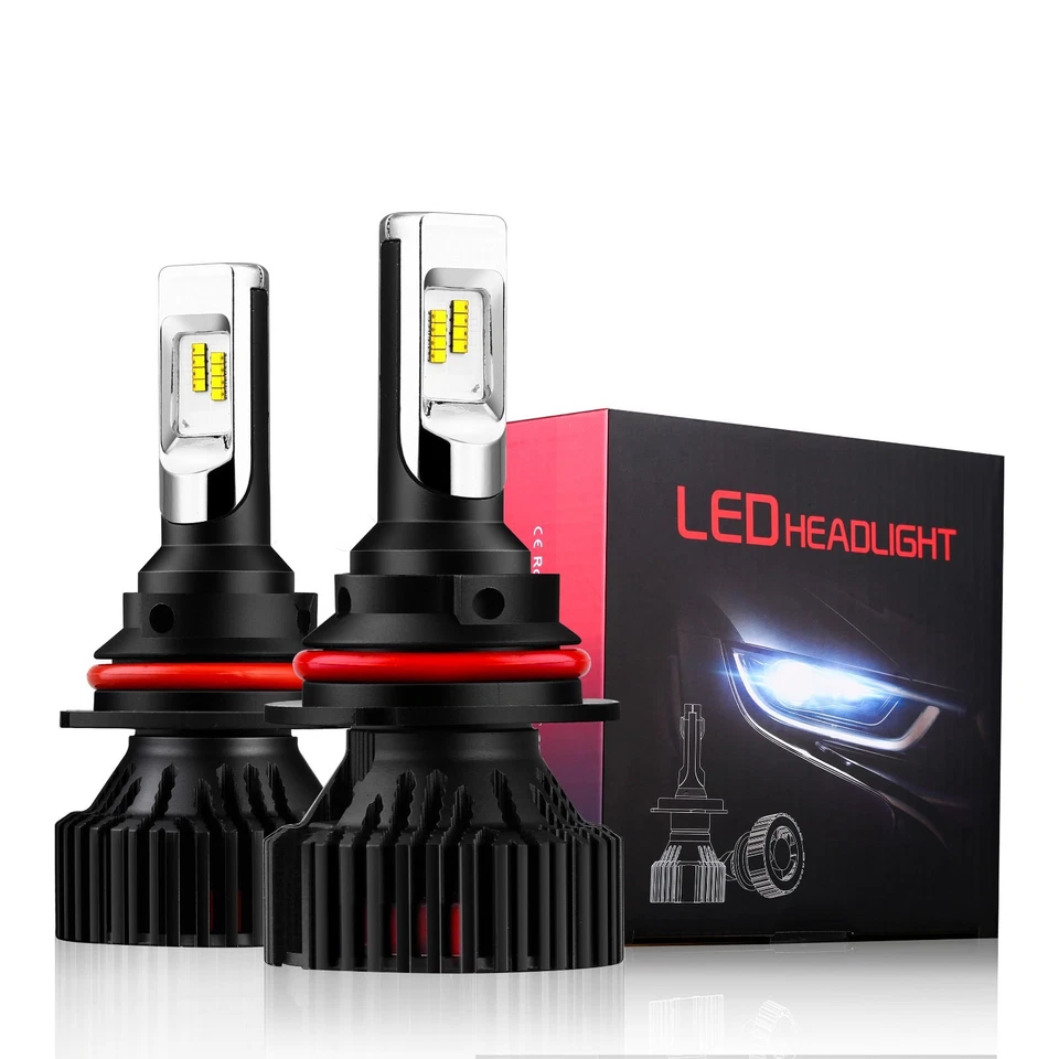 Alla Lighting 8000lm 9007 LED Headlight High & Low Beam Light Bulbs Lamps, White - Image 1 of 4