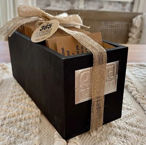 Black Box With 365 Gathered Thoughts Of Inspiration For Cancer Support & Healing - Picture 1 of 7