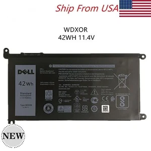 NEW OEM 42WH WDXOR 3CRH3 Battery For Dell Inspiron 15 5567 5568 13 5368 7368 US - Picture 1 of 5