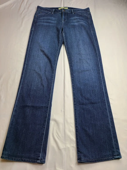 Pantalones de mezclilla para mujer Agave Nectar talla 33x32 (MEDIDO) Mariposa clásicos rectos azules Foto 1 de 4