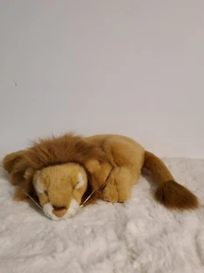 Fiesta Lion 15" Sleeping Laying Down Plush - Picture 1 of 8